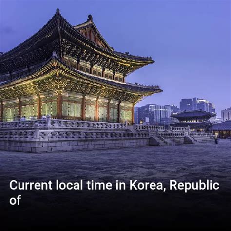 time in korea right now.